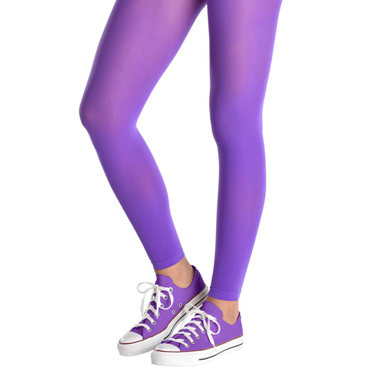 PURPLE FOOTLESS TIGHTS