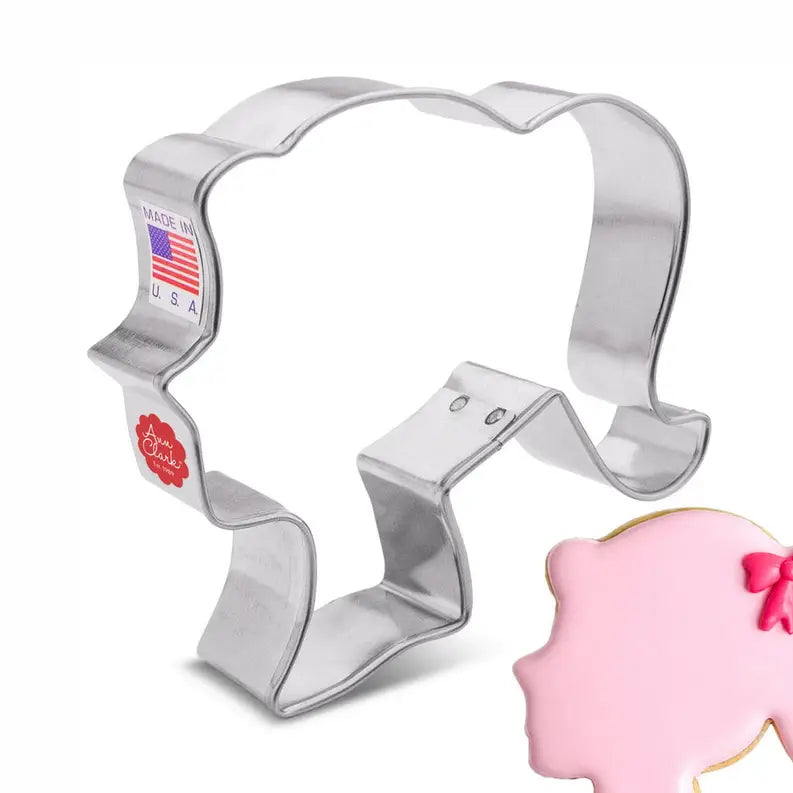BARBIE HEAD COOKIE CUTTER