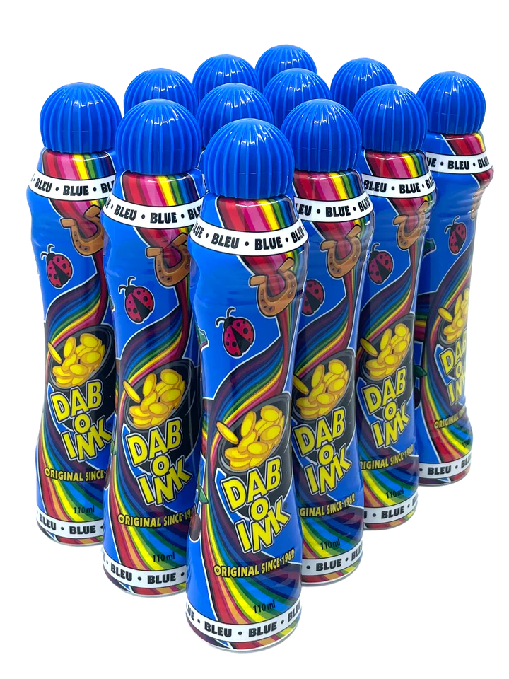 4OZ DAB-O-INK BINGO MARKER BLUE 12CT