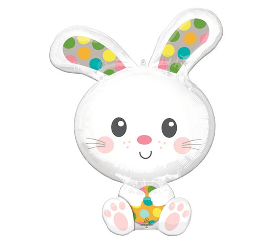 SPOTTED BUNNY SUPERSHAPE MYLAR