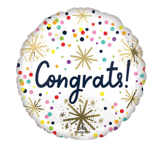 SPRINKLE CONGRATS 18" MYLAR