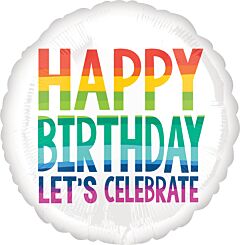 RAINBOW WISHES 18" MYLAR -PKG