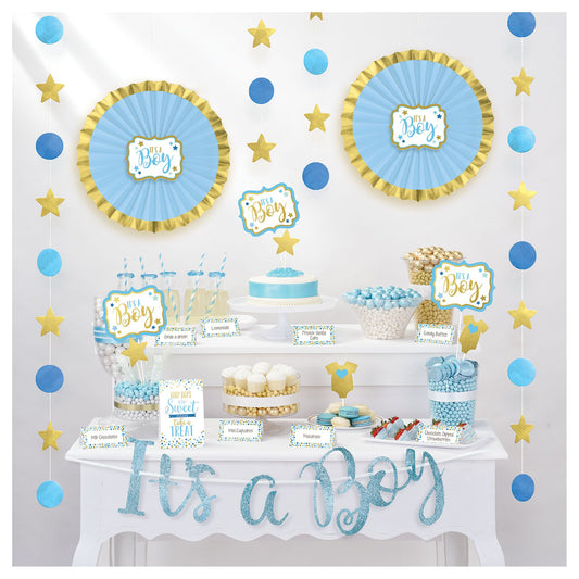 OH BABY TREAT TABLE DECOR BLUE