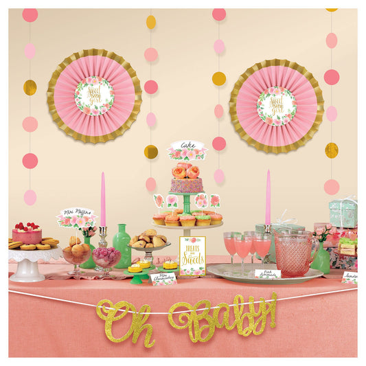FLORAL BABY TREAT TABLE DECOR