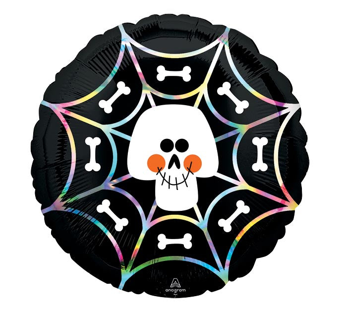IRID SKULL/BONES HALLOWEEN 18" MYLAR
