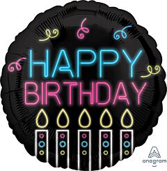 NEON BIRTHDAY 18" MYLAR