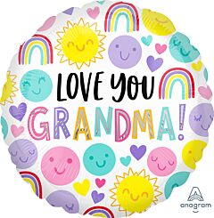 LOVE YOU GRANDMA SMILES 18" MYL