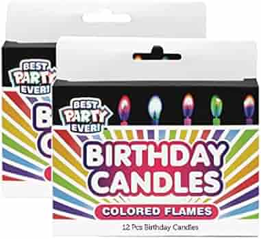BDAY CANLDES - COLOR FLAME