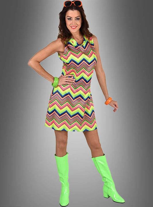 80'S NEON DRESS ADULT PLUS XXL