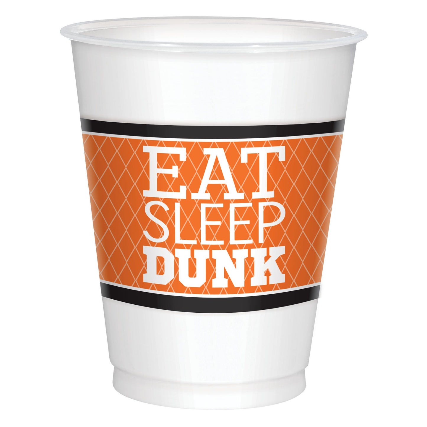 BASKETBALL 16 OZ PLASTIC CUPS
