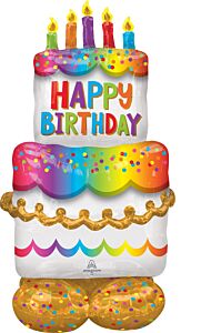 53" BIRTHDAY CAKE AIRLOONZ