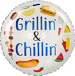SUMMER GRILLIN & CHILLIN 18" MYLAR