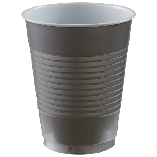 SILVER 18OZ PLASTIC CUPS
