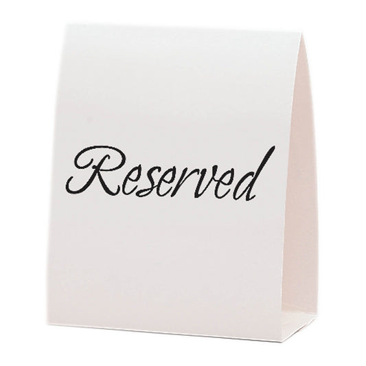 RESERVED TABLECARD