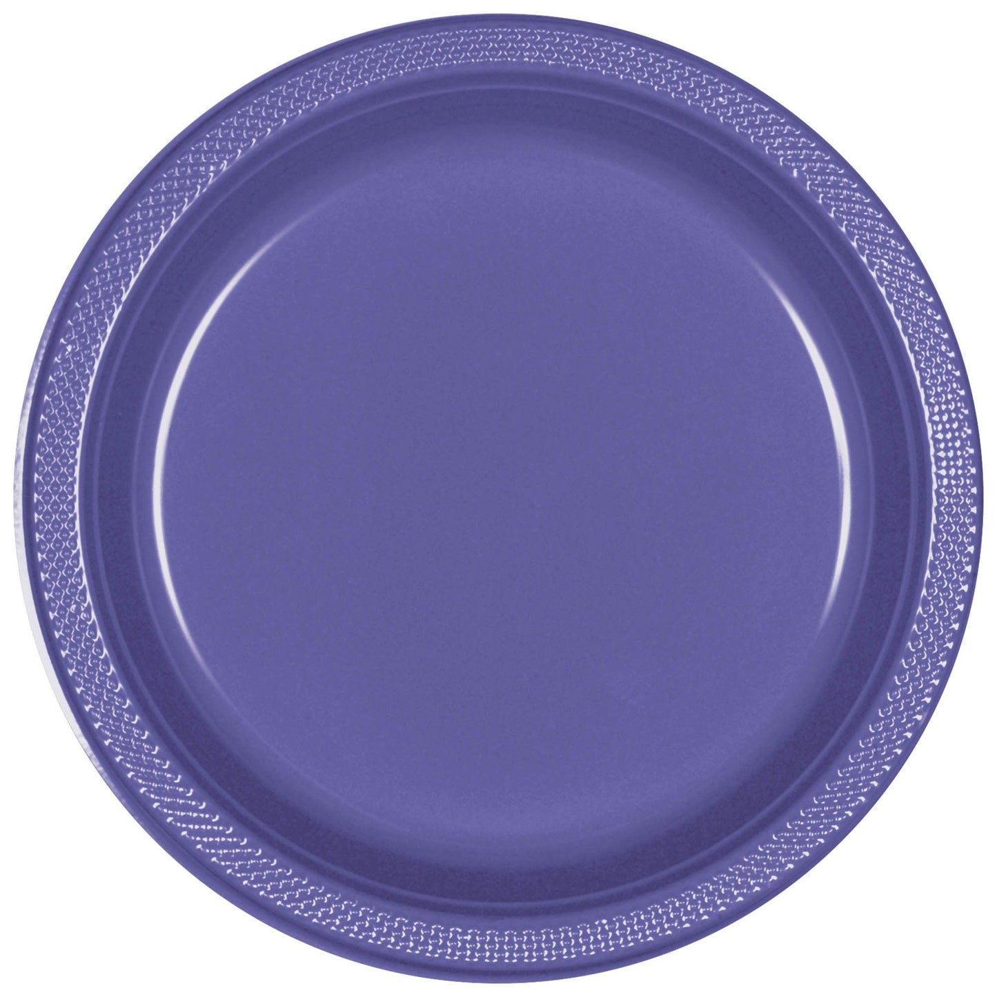 7" PLASTIC PLATES NEW PURPLE
