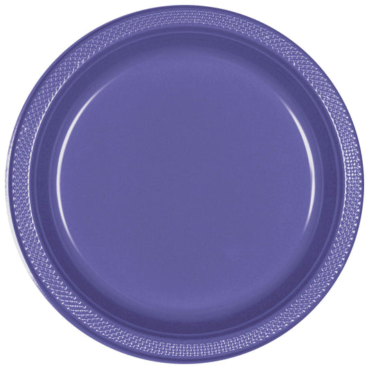 7" PLASTIC PLATES NEW PURPLE