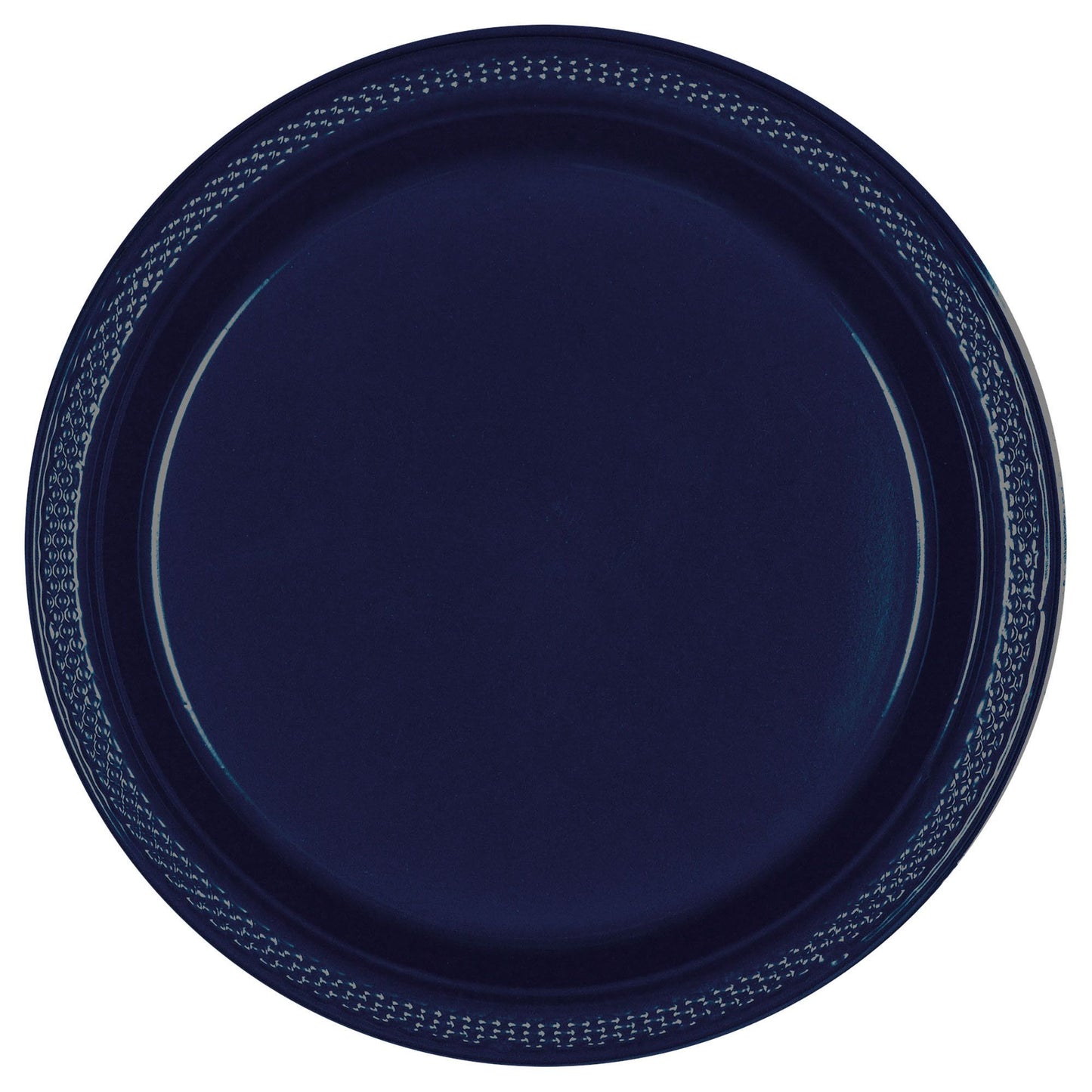 7" PLASTIC PLATES TRUE NAVY