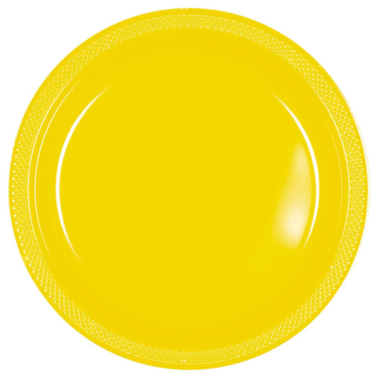 10 1/4" PL PLATES YELLOW SUN