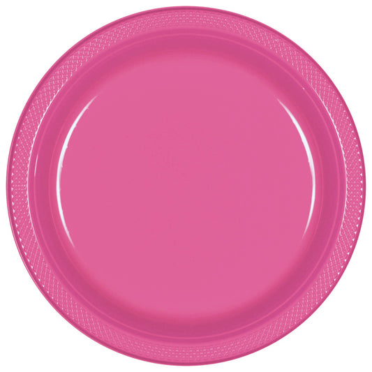 10 1/4" PL PLATES BRIGHT PINK