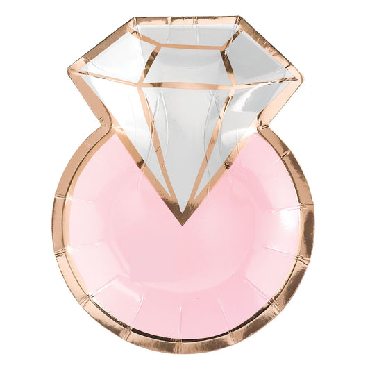 DIAMOND RING 7" SHAPED PLATES