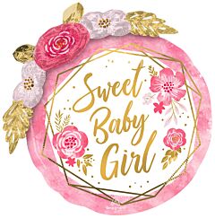 SWEET BABY GIRL 27" MYLAR