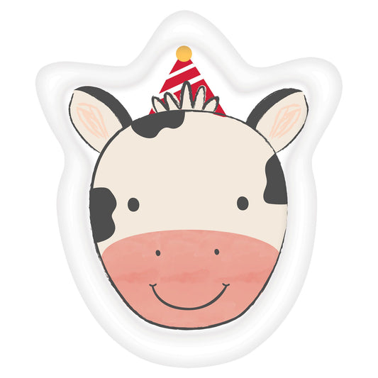 BARNYARD BDAY 7" COW PLATES