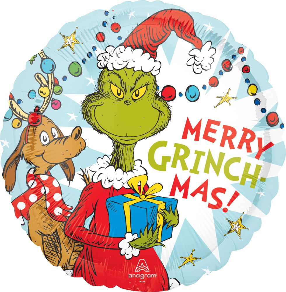 MERRY GRINCHMAS 18" MYLAR