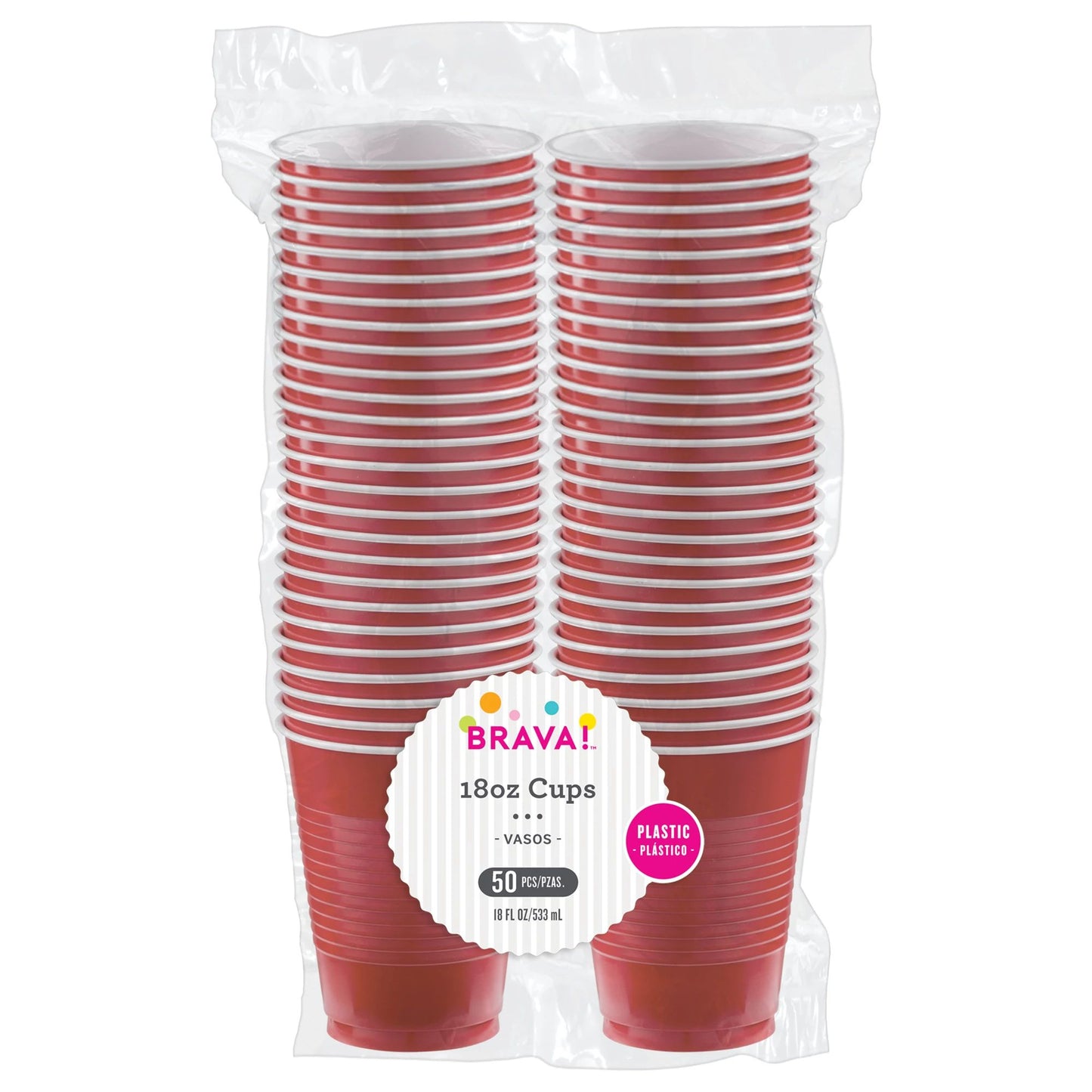 APPLE RED 18OZ BPP CUPS