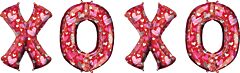 XOXO LETTER BUNCH 34" MYLAR