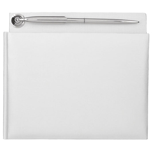 PEARLIZED WHITE GUEST BOOK
