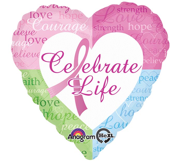 CELEBRATE LIFE 18" MYLAR