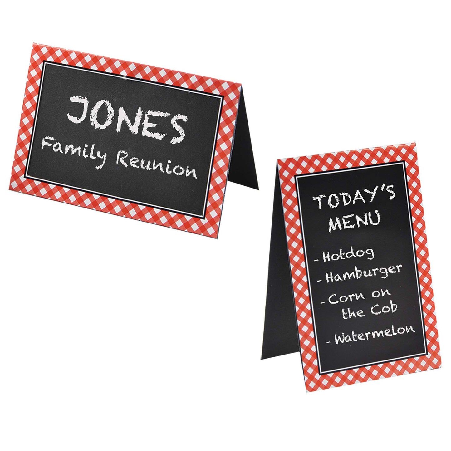 CHALKBOARD TENT CARDS