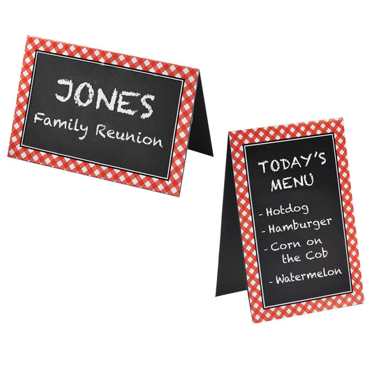 CHALKBOARD TENT CARDS