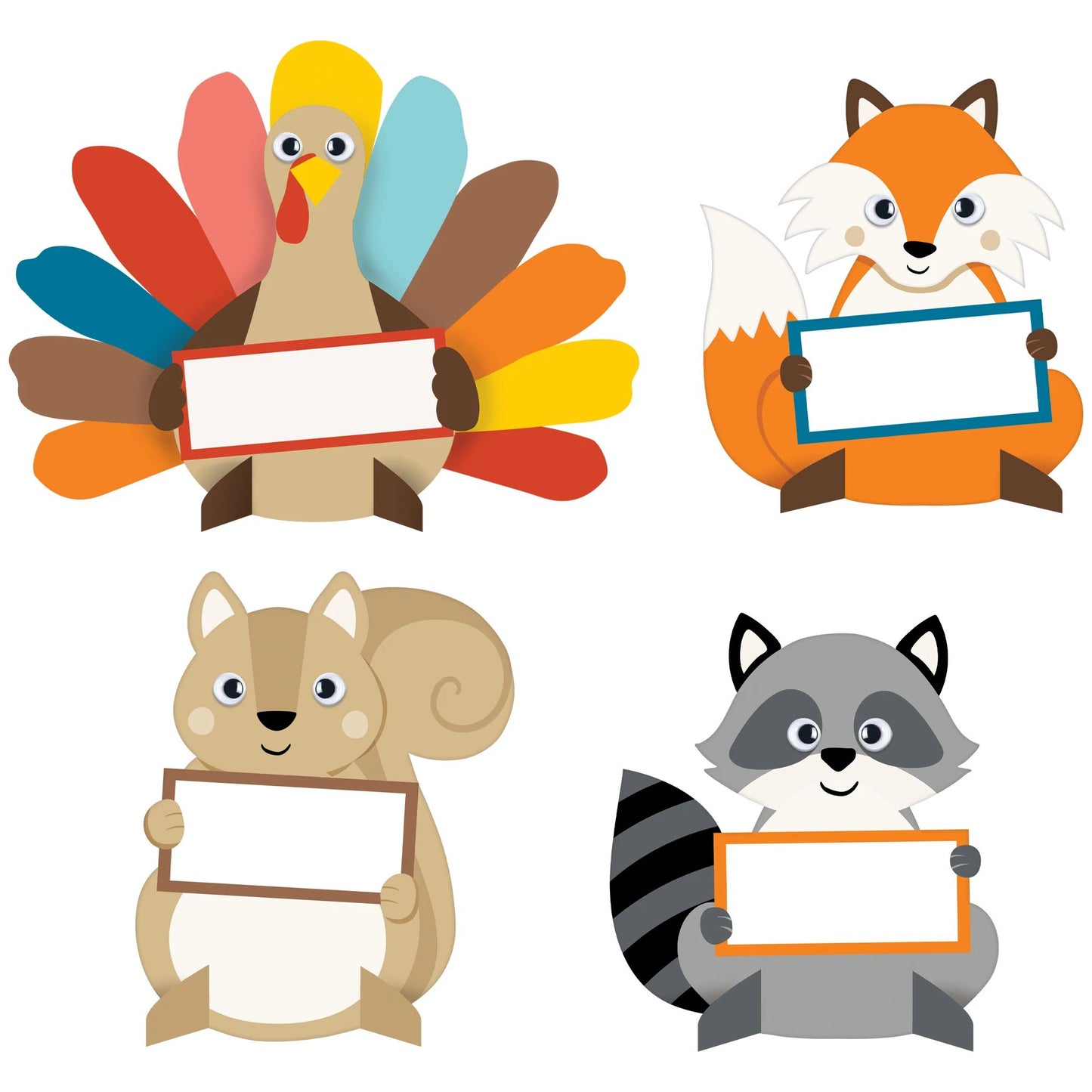 HAPPY TURKEY DAY PAPER PLACECARDS