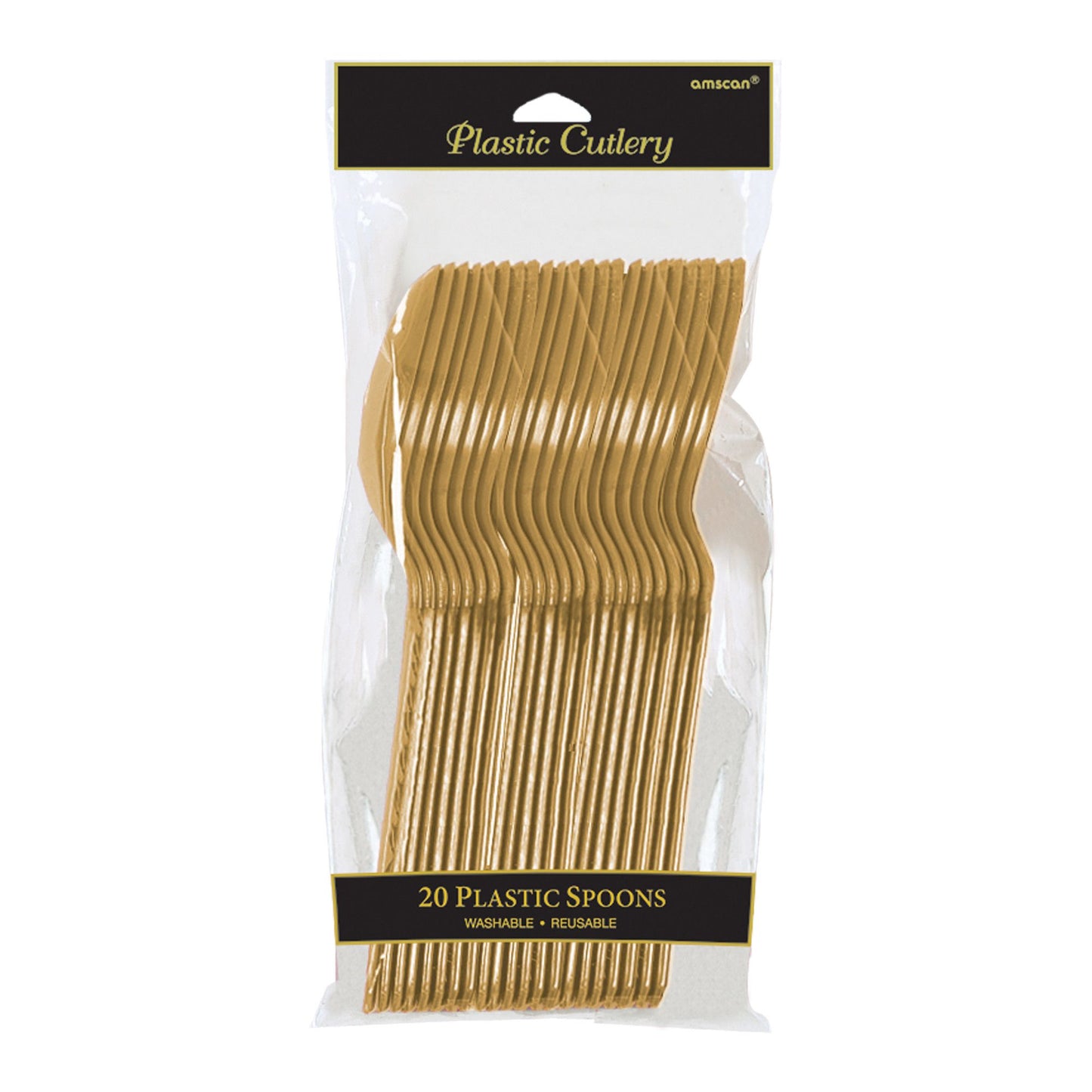 GOLD PLASTIC SPOONS