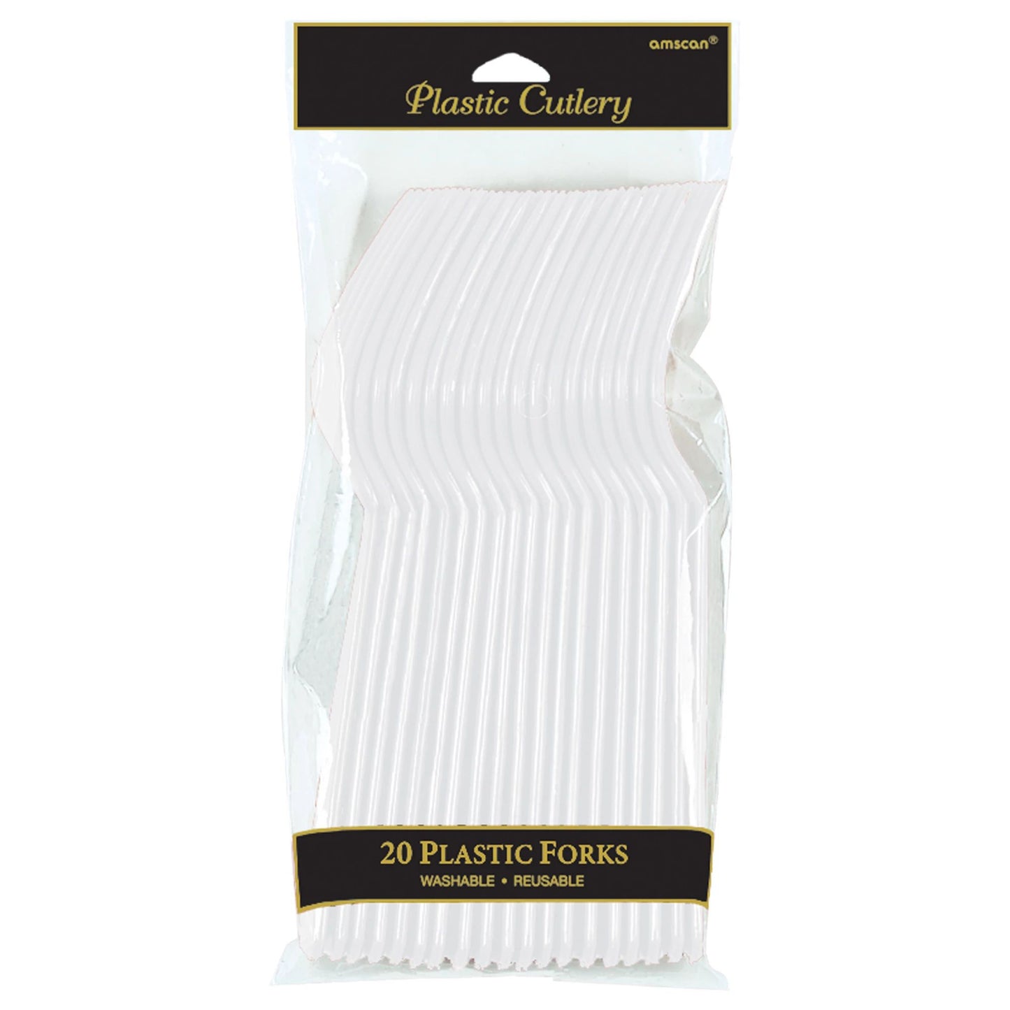 WHITE PLASTIC FORKS