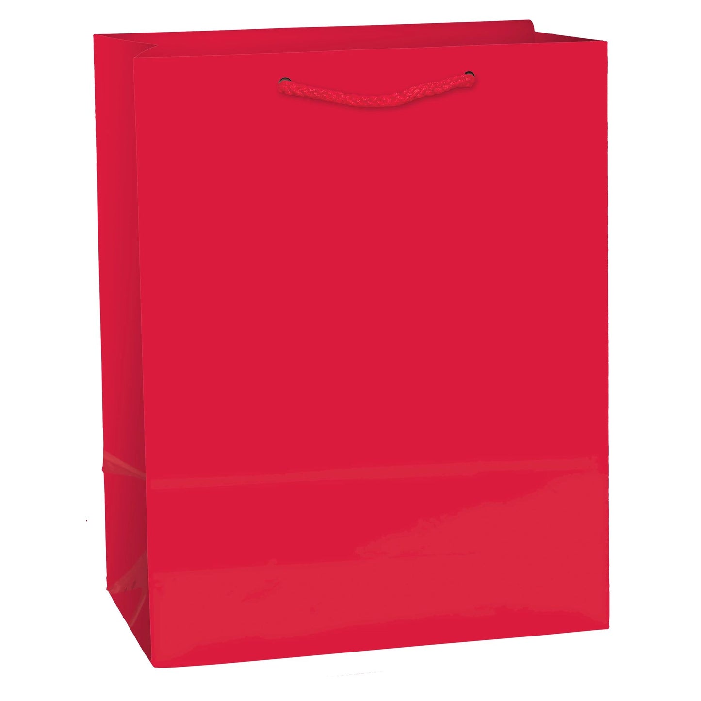 APPLE RED GLOSSY GIFT BAG
