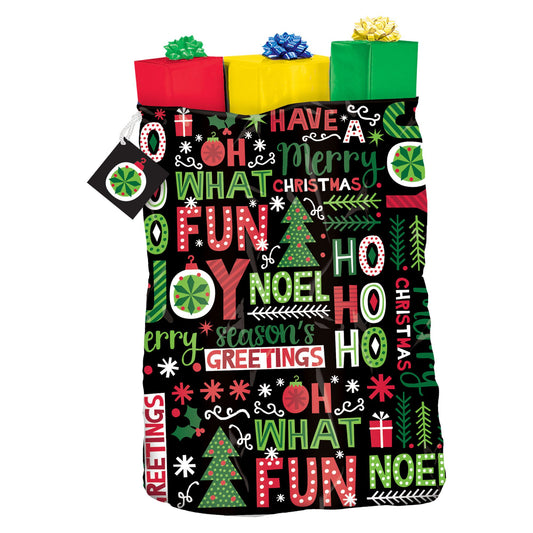 JOYFUL HOLIDAY GIFT SACK