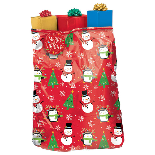 SNOWY FRIENDS GIFT SACK