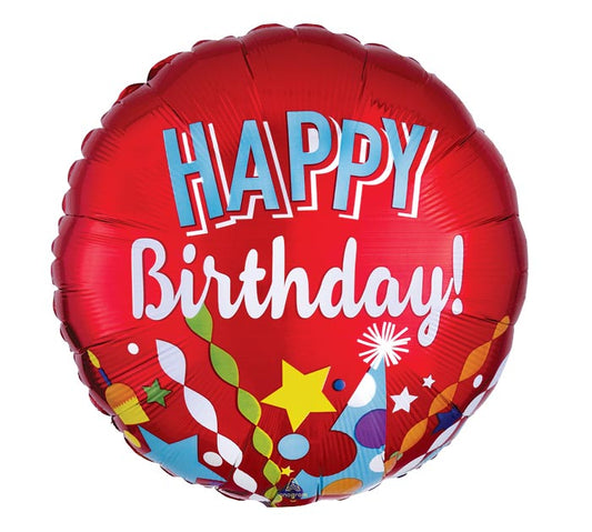 FESTIVE HBD 18" MYLAR