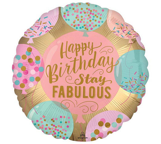 STAY FABULOUS 18" MYLAR