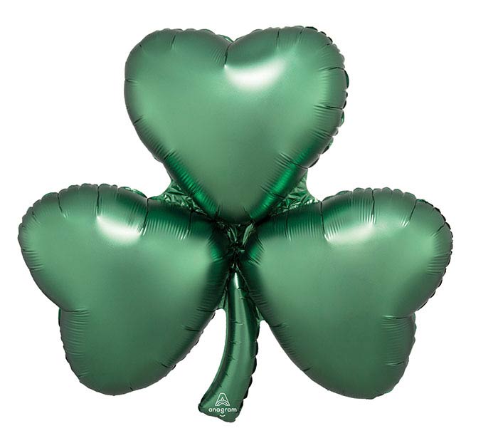 29" SATIN EMERALD SHAMROCK MYLAR