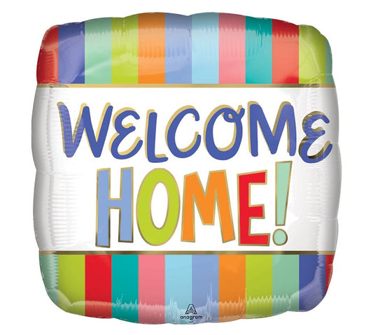 WELCOME HOME STRIPES 18" MYLAR