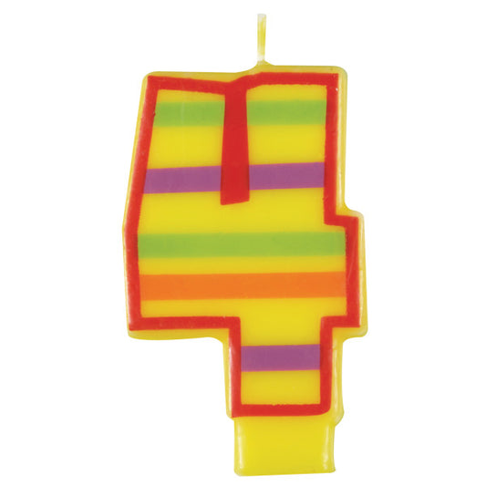 #4 DECORATIVE BIRTHDAY CANDLE
