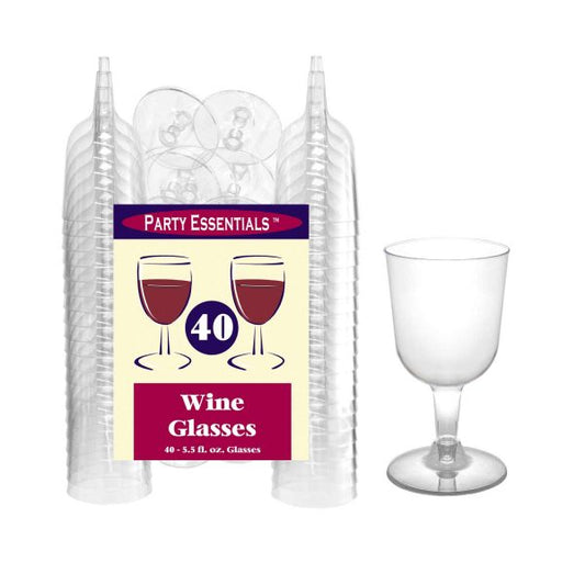 5.5 OZ WINE GLASSES 40CT