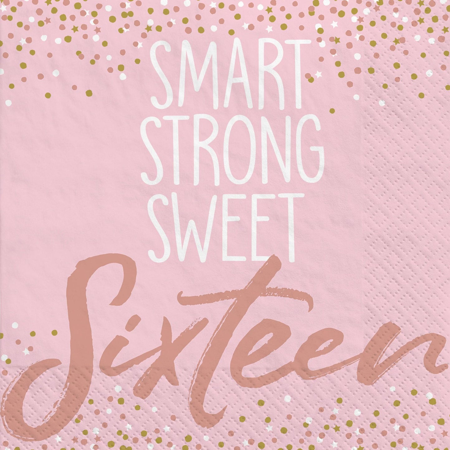 SIXTEEN BLUSH BEVERAGE NAPKINS