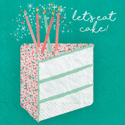 HAPPY CAKE DAY BEVERAGE NAPKINS