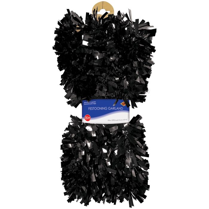 BLACK 6-PLY FESTOONING GARLAND