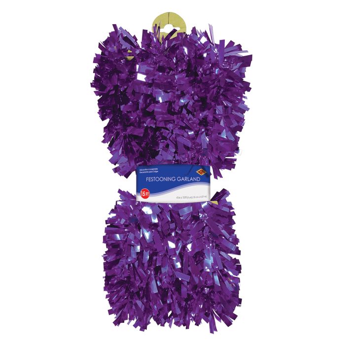 PURPLE 6-PLY FESTOONING GARLAND