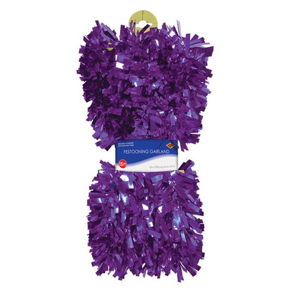 PURPLE 6-PLY FESTOONING GARLAND